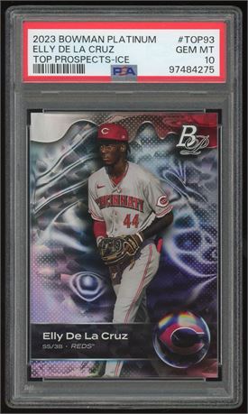 2023 Bowman Platinum Elly De La Cruz Top Prospects - Ice PSA 10 GEM MINT