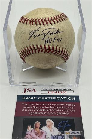Fergie Jenkins Autographed Leland MacPhail Era National League Baseball JSA