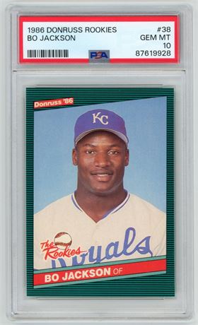 1986 Donruss Rookies #38 Bo Jackson RC PSA 10 GEM MINT