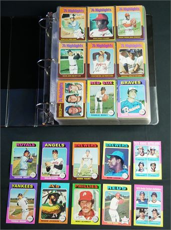 1975 Topps Baseball Complete Set (1-660) VGEX+ AVG READ w/ Wax Wrapper