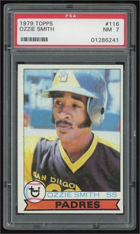 1979 Topps #116 Ozzie Smith RC PSA 7 NM