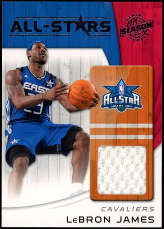 2010-11 Panini Season Update #17 Lebron James All-Stars Game Used Patch