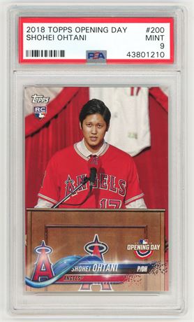 2018 Topps Opening Day #200 Shohei Ohtani RC PSA 9 MINT