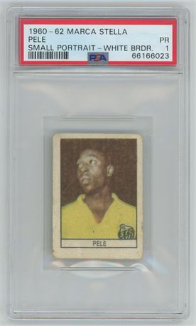 1960-62 Marca Stella Pele Small Portrait - White Border PSA 1 POOR RARE