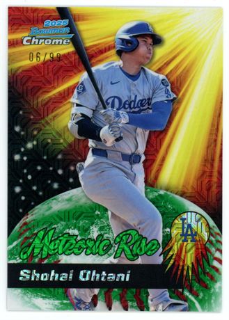 2025 Bowman Chrome 6/99 Shohei Ohtani Meteoric Rise Insert