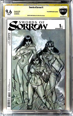 Swords of Sorrow #1 (2015) CBCS 9.6 Signed by Jenny Frison