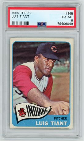 1965 Topps #145 Luis Tiant RC PSA 6 EXMT