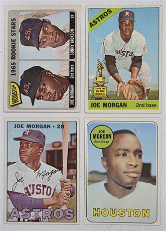 1965-69 Joe Morgan Lot (4) w/ RC, EX AVG
