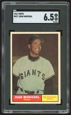 1961 Topps #417 Juan Marichal RC SGC 6.5 EXMT+