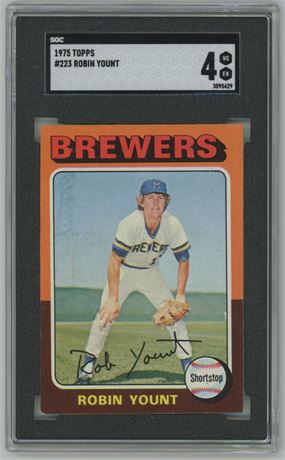 1975 Topps #223 Robin Yount RC SGC 4 VGEX