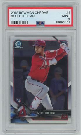 2018 Bowman Chrome #1 Shohei Ohtani RC PSA 9 MINT
