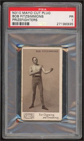 1890 N310 Mayo Cut Plug Boxing Bob Fitzsimmons Prizefighters PSA 1