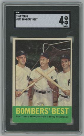1963 Topps #173 Bomber's Best SGC 4 VGEX