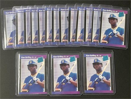 1989 Donruss #33 Ken Griffey Jr RC Lot (16)