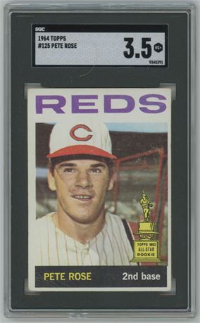 1964 Topps #125 Pete Rose SGC 3.5