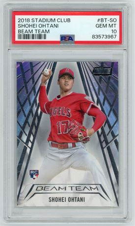 2018 Stadium Club Shohei Ohtani RC Beam Team PSA 10 GEM MINT