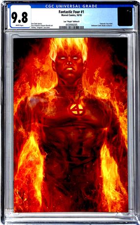 Fantastic Four #1 CGC 9.8 (2018) Lau "Virgin" Edition D Unknown Comics Exclusive