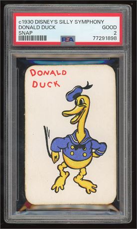 1930 Disney's Silly Symphony Donald Duck Snap PSA 2 GOOD