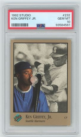 1992 Studio #232 Ken Griffey Jr PSA 10 Gem Mint