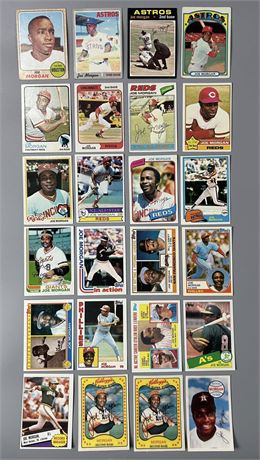 1968-85 Joe Morgan Lot (24) VGEX-EXMT+ Range (READ)