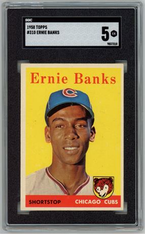 1958 Topps #310 Ernie Banks SGC 5 EX