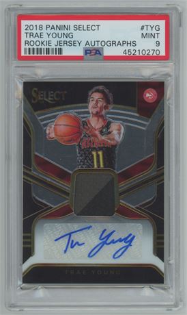 2018 Panini Select RPA Trae Young Auto /199 PSA 9 MINT
