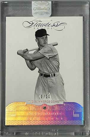 2017 Panini Flawless Diamond Mickey Mantle "The Commerce Comet" 10/20