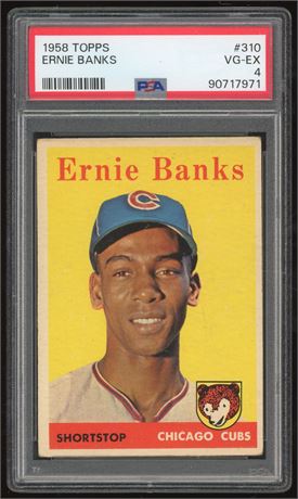 1958 Topps #310 Ernie Banks PSA 4 VGEX