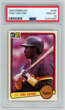 1983 Donruss #598 Tony Gwynn RC PSA 10 GEM MINT