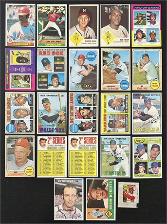 1960's-70's Baseball Star Lot (23) EX-EXMT