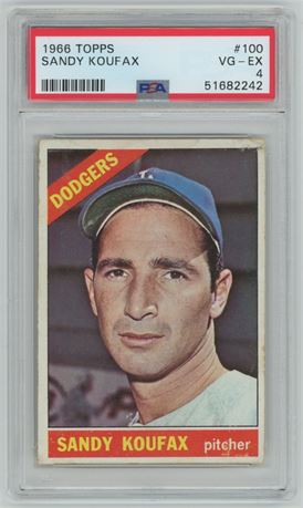 1966 Topps #100 Sandy Koufax PSA 4 VGEX