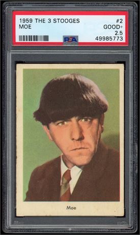 1959 The 3 Stooges #2 Moe PSA 2.5