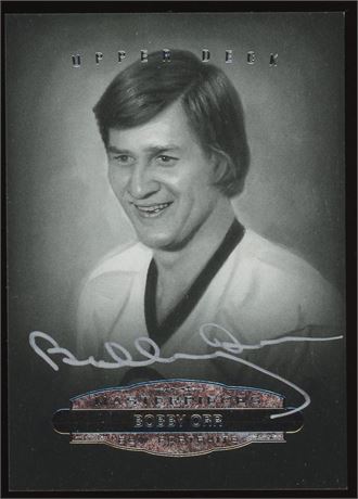 2015 Upper Deck #151 Masterpieces B&W Portrait Bobby Orr Auto Silver Ink