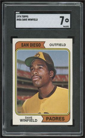 1974 Topps #456 Dave Winfield RC SGC 7 NM Nicely Centered