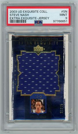 2003 Upper Deck Exquisite Collection Steve Nash 22/75 PSA 9 MINT