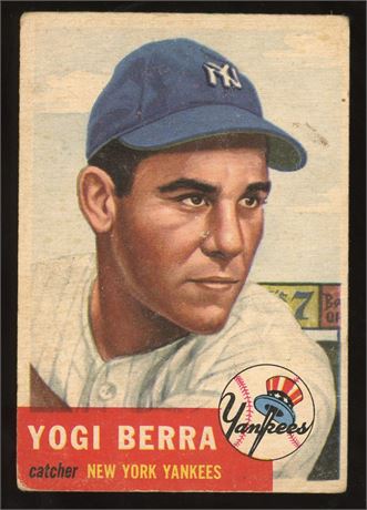 1953 Topps #104 Yogi Berra LOW GRADE (See all pictures)