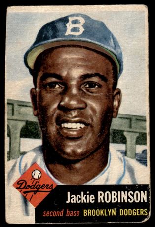 1953 Topps #1 Jackie Robinson Low Grade (TRIMMED)