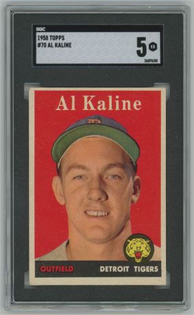 1958 Topps #70 Al Kaline SGC 5 EX