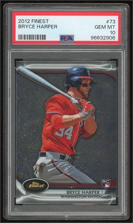 2012 Finest #73 Bryce Harper RC PSA 10 GEM MINT