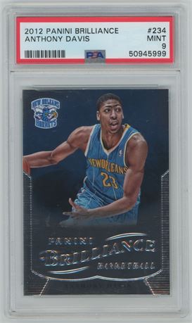 2012 Panini Brilliance #234 Anthony Davis RC PSA 9 MINT