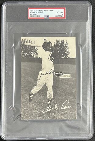 1954-56 Spic and Span Hank Aaron Braves PSA 4 VGEX
