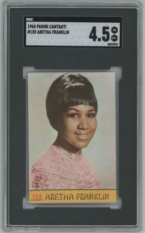 1968 Panini Cantanti #155 Aretha Franklin SGC 4.5 VGEX+