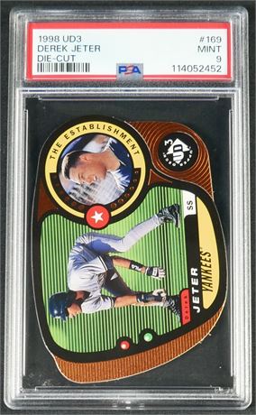 1998 UD3 #169 Derek Jeter Die-Cut 89/1000 PSA 9 MINT Only 9 Higher