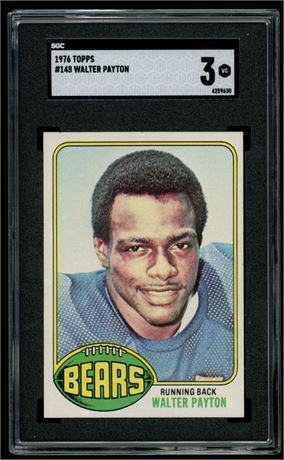 1976 Topps #148 Walter Payton RC SGC 3 VG