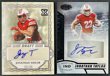 2019 Sage Auto and 2020 Leaf Ultimate Jonathan Taylor RC Auto Lot 50/50