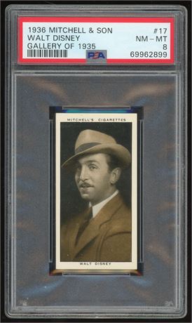 1936 Mitchell & Son #17 Walt Disney Gallery of 1935 PSA 8 NMMT
