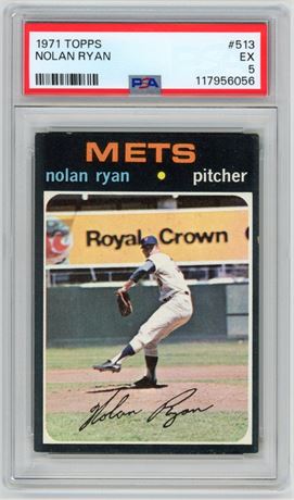1971 Topps #513 Nolan Ryan PSA 5 EX