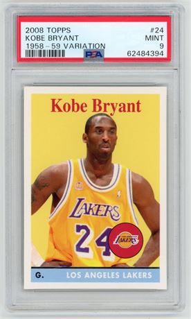2008 Topps #24 Kobe Bryant 1958-59 Variation PSA 9 MINT
