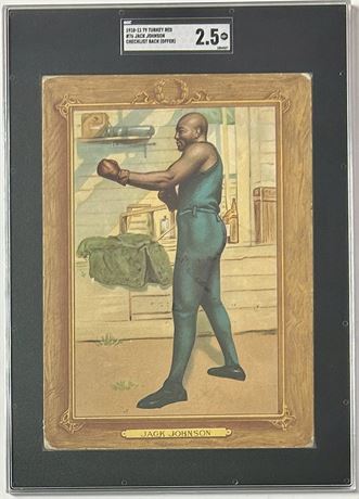 1910-1911 T9 Turkey Red #76 Jack Johnson CL Back (Offer) SGC 2.5 GOOD+ Beauty!