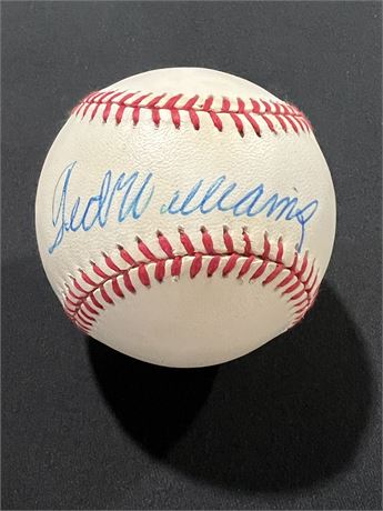 Ted Williams Signed Baseball Upper Deck COA
